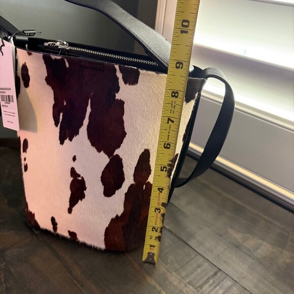 Brand New Reiss Hudson Mini Calf Hair Bucket Bag - Picture 7 of 8